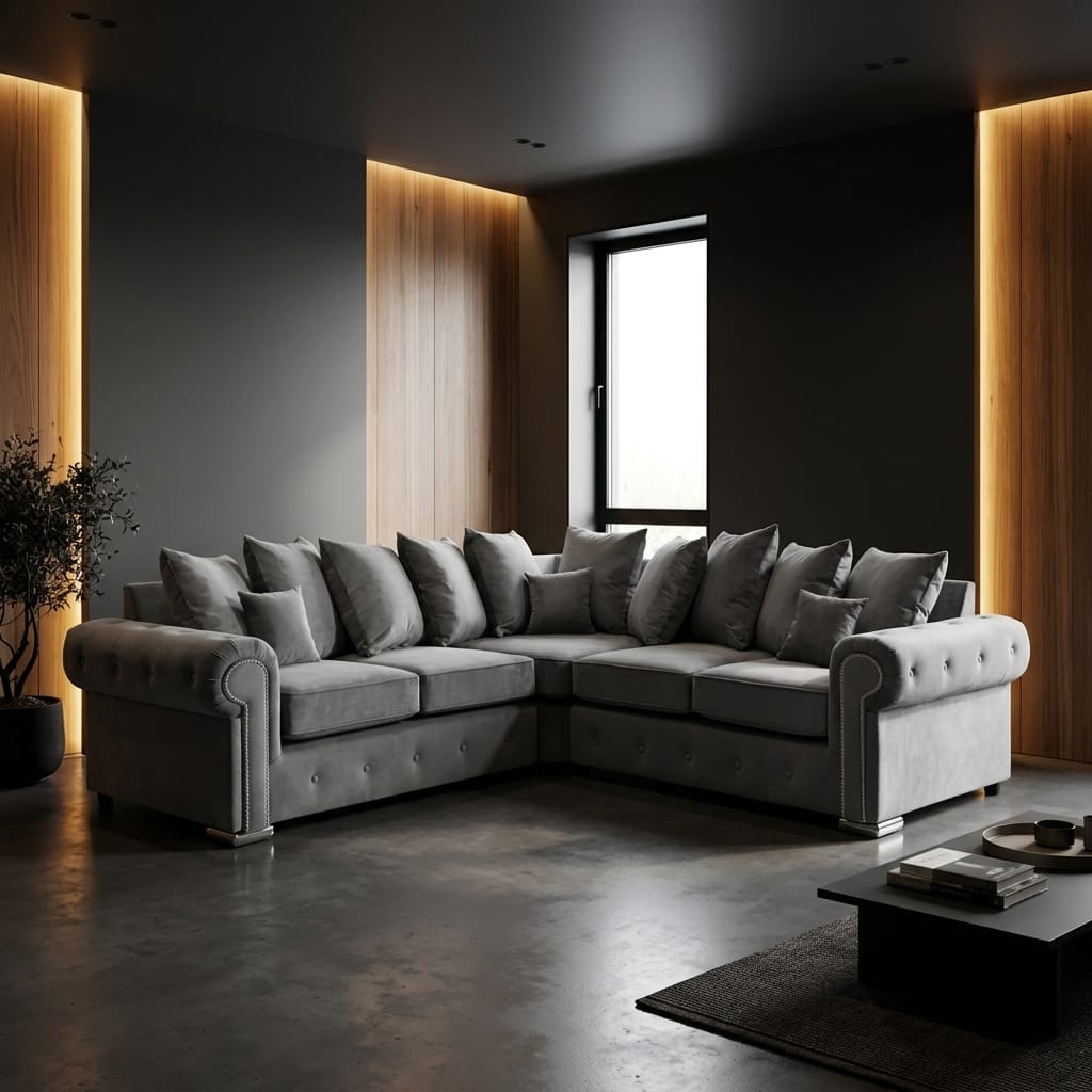 Ashwin Corner Scatterback — corner sofa for sale in the UK, cash on delivery